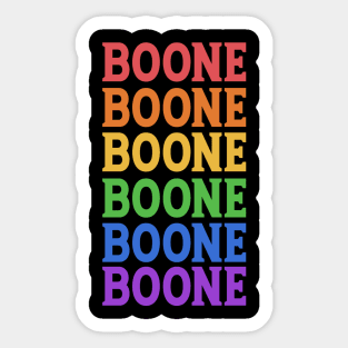 BOONE TRAVEL DESTINATION Sticker